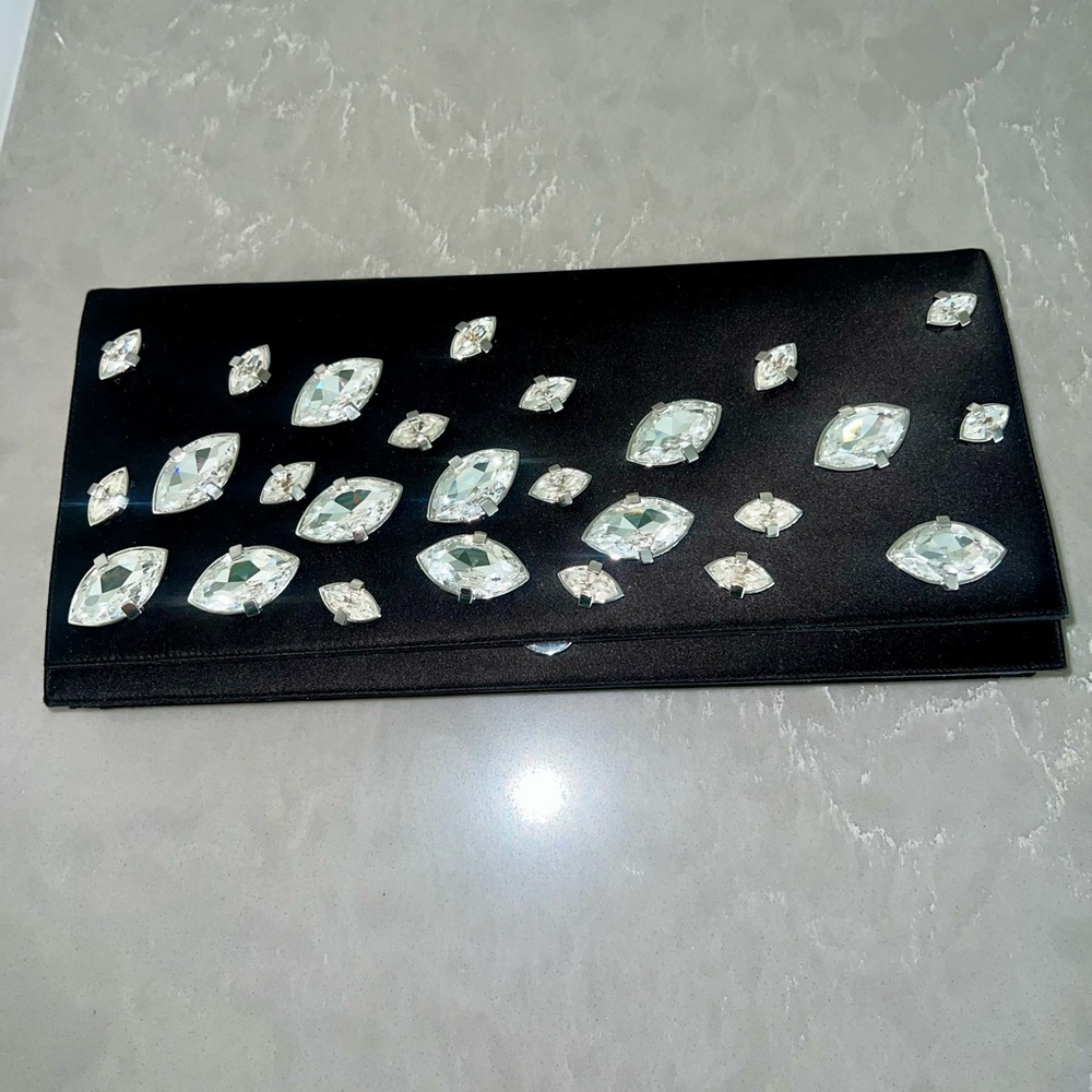 JUDITH LIEBER fabulous black purse with crystals-GREAT CONDITION - Picture 3 of 9